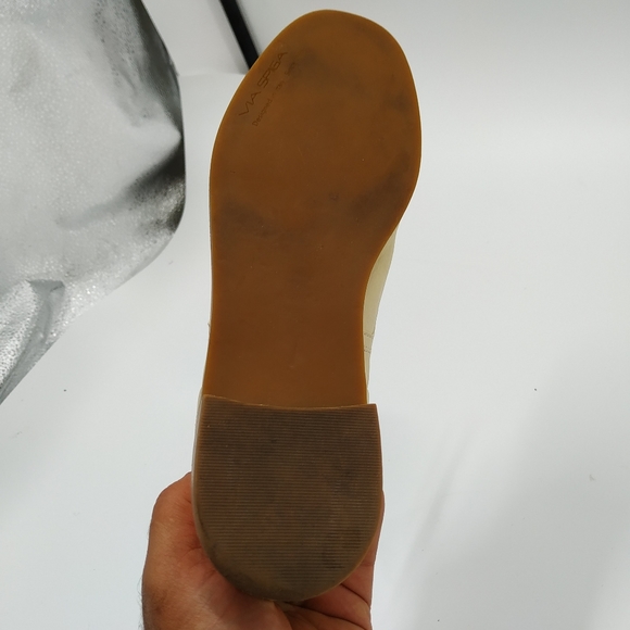 VIA SPIGA Beige Designer Casual Round Toe Lace Up Oxfords 7M Preown - Picture 7 of 13